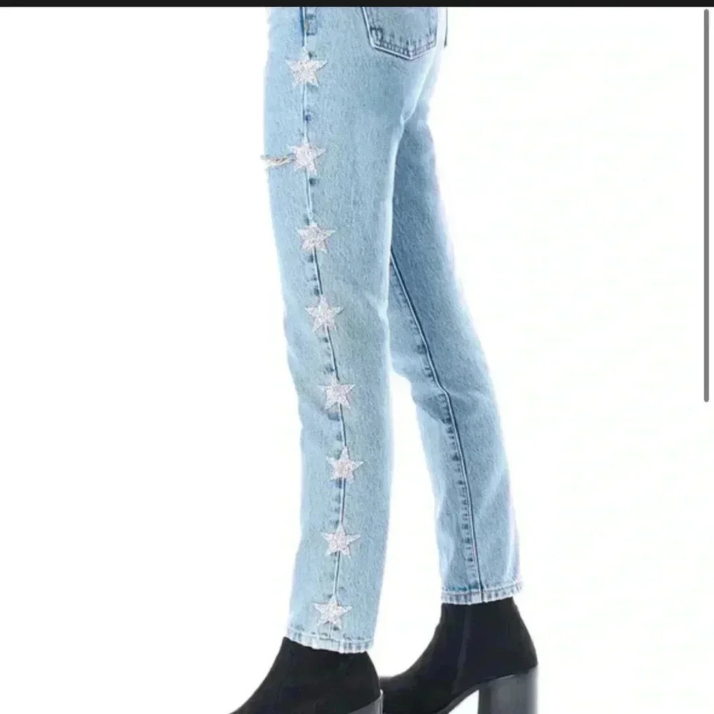 Carmar Alexander Ezra Rhinestone Star Jeans size 24 - Picture 4 of 14
